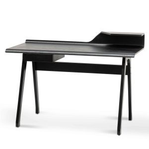 Wooden Home Office Desk - Black