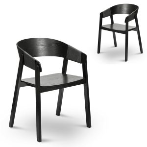 Dining Chair - Full Black (Set of 2)