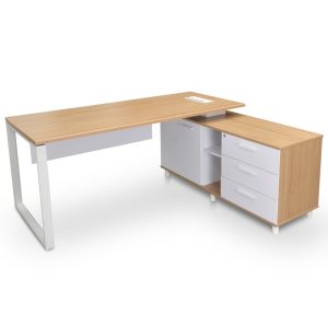 Executive Office Desk with Right Return - Natural