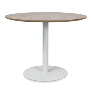 Round Office Meeting Table - Walnut