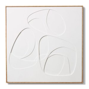 Ottawa Hand-Painted Art - White/Natural